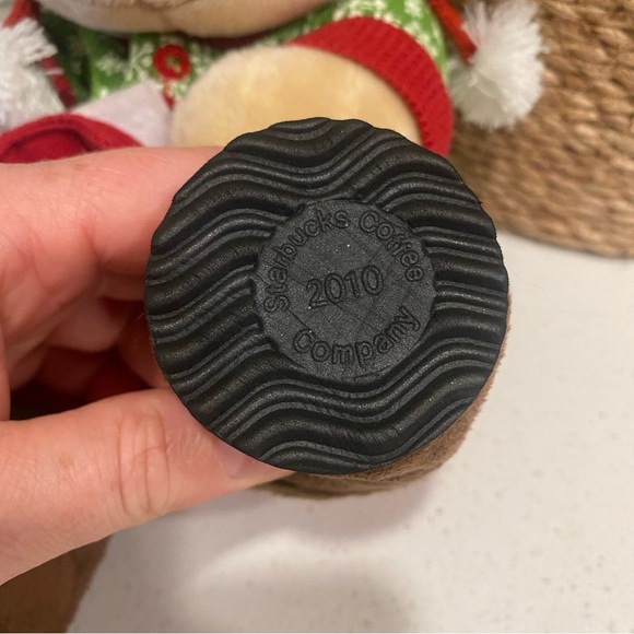 Vintage Starbucks Bearista Bear Plush Holiday Mouse Writer 2010 97th Edition - Picture 3 of 8